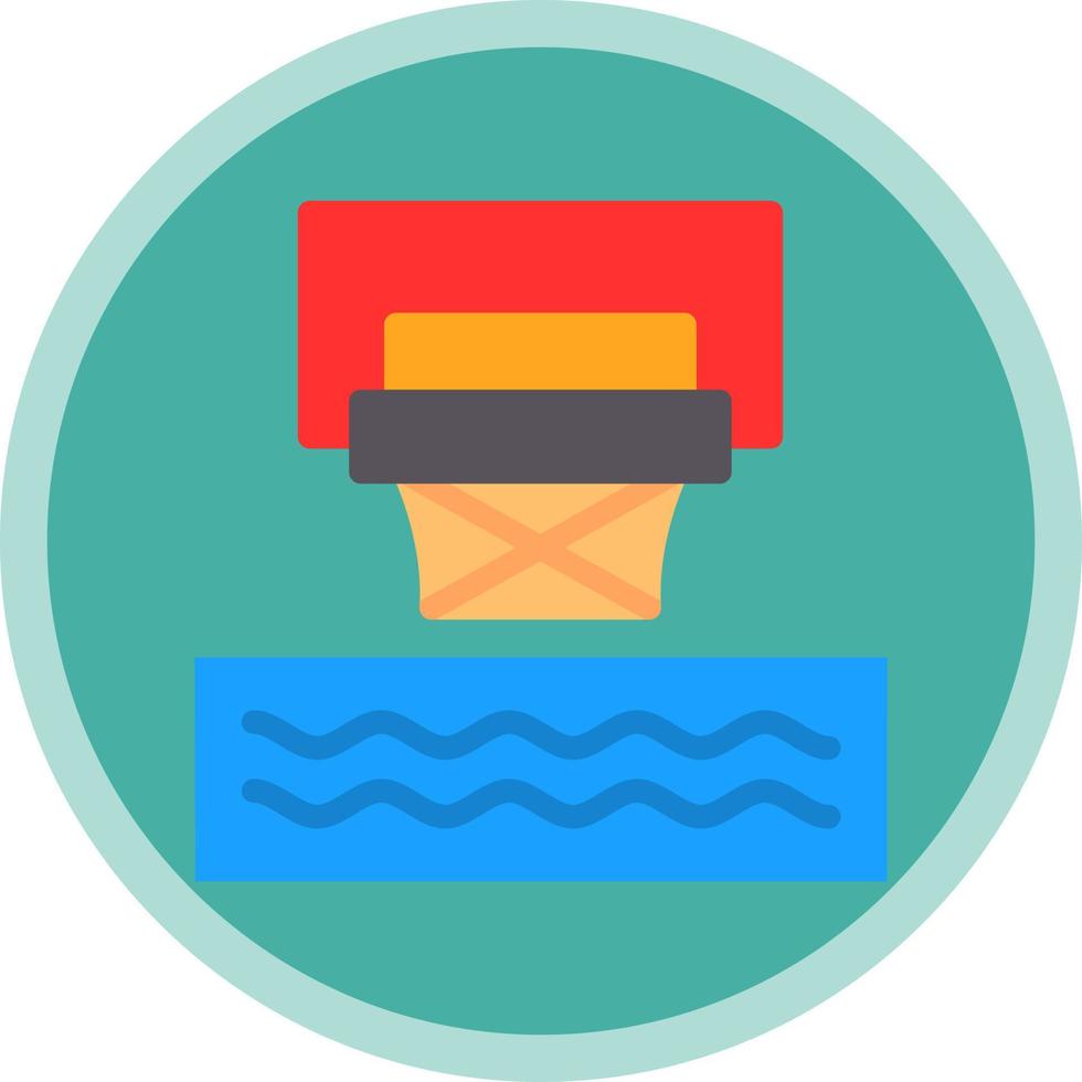 design de ícone de vetor de basquete aquático