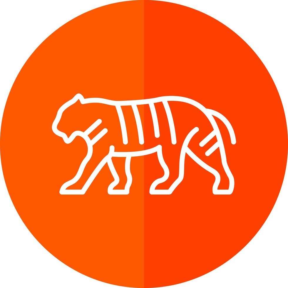 design de ícone de vetor de tigre