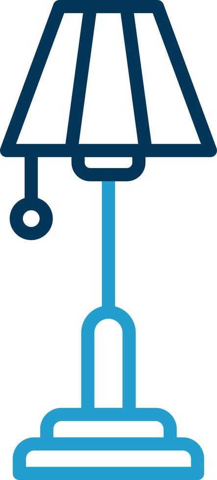 design de ícone de vetor de lâmpada de chão