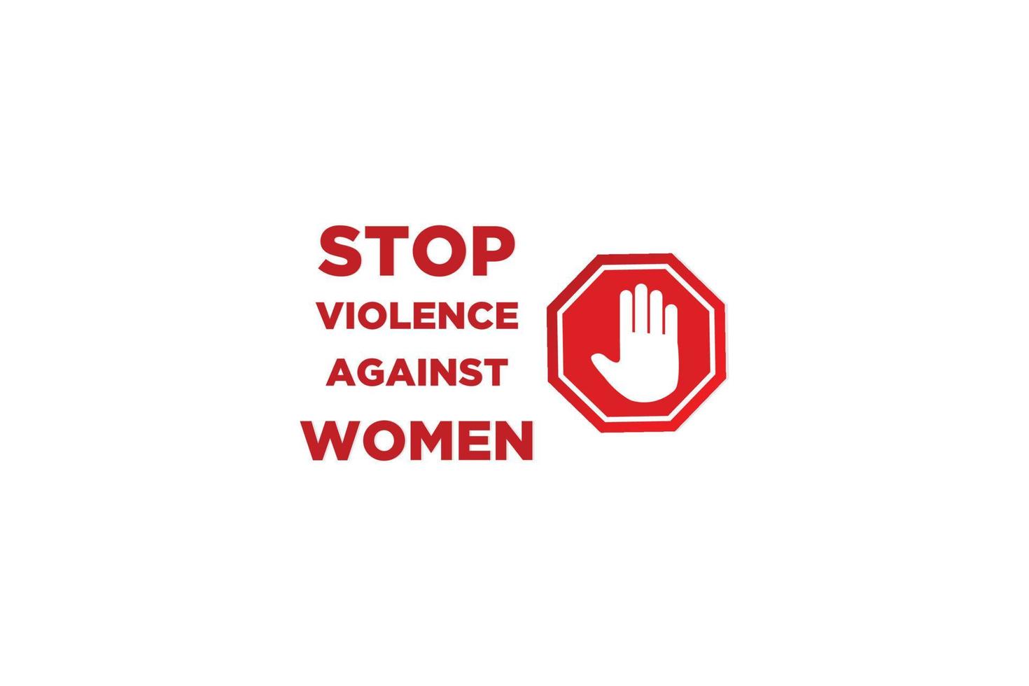 Pare violência contra mulheres ilustração vetor
