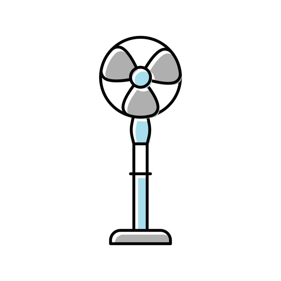 ventilador ar cor ícone vetor ilustração