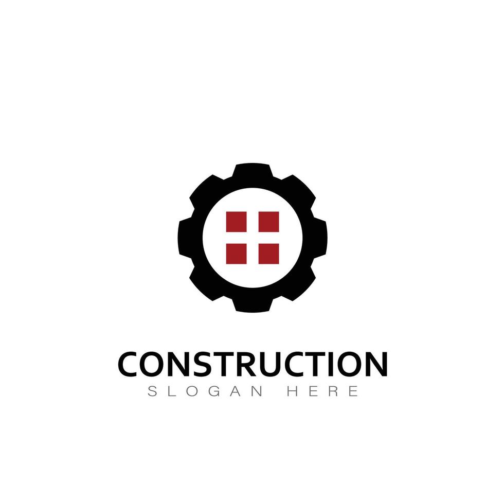 vetor de design de ícone de logotipo de construção