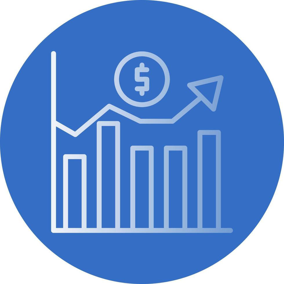 design de ícone de vetor de flutuação de mercado