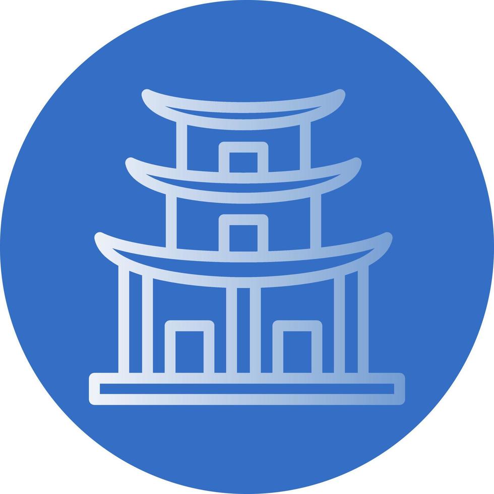 design de ícone de vetor de templo