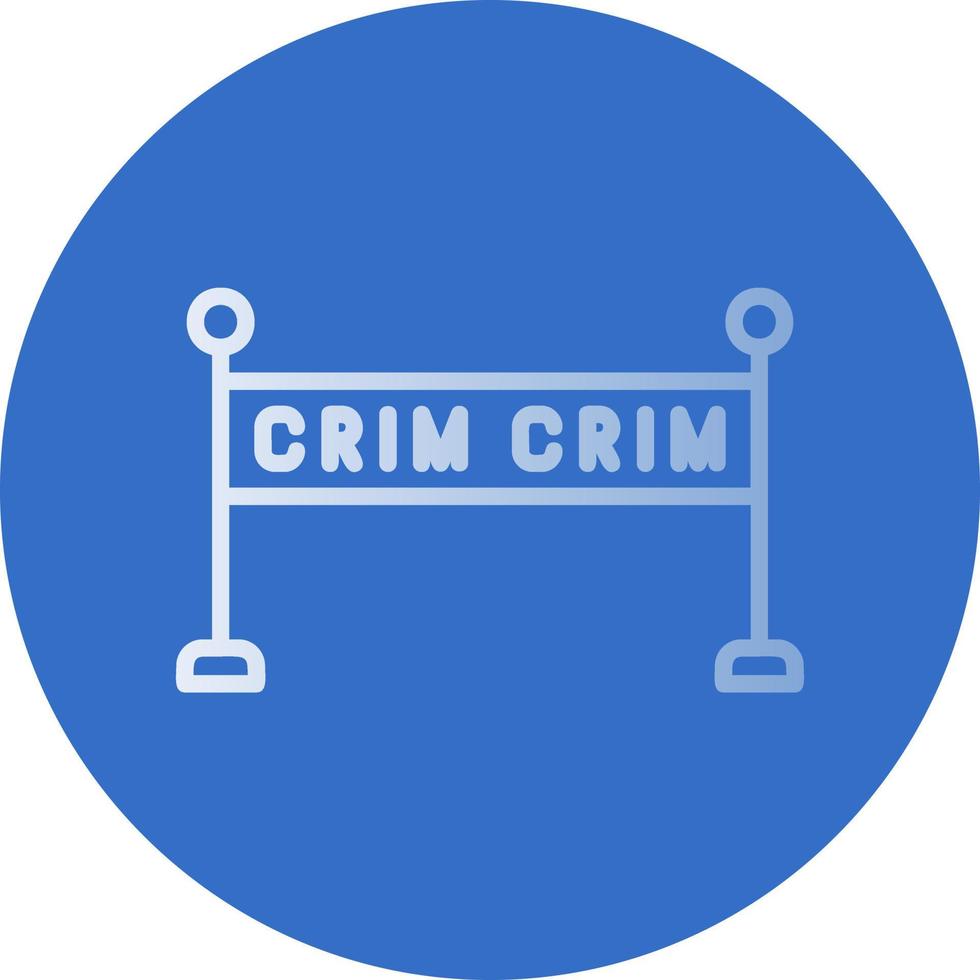 design de ícone de vetor de cena de crime