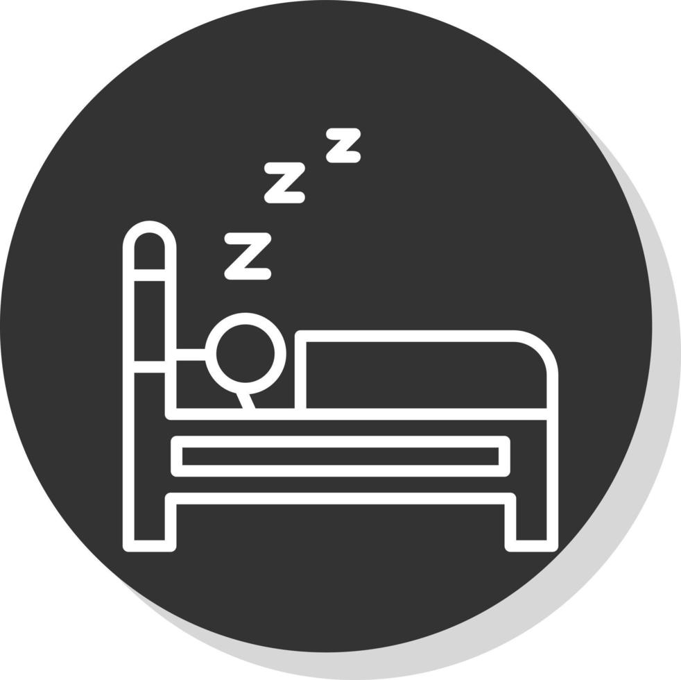 design de ícone vetorial dormindo vetor