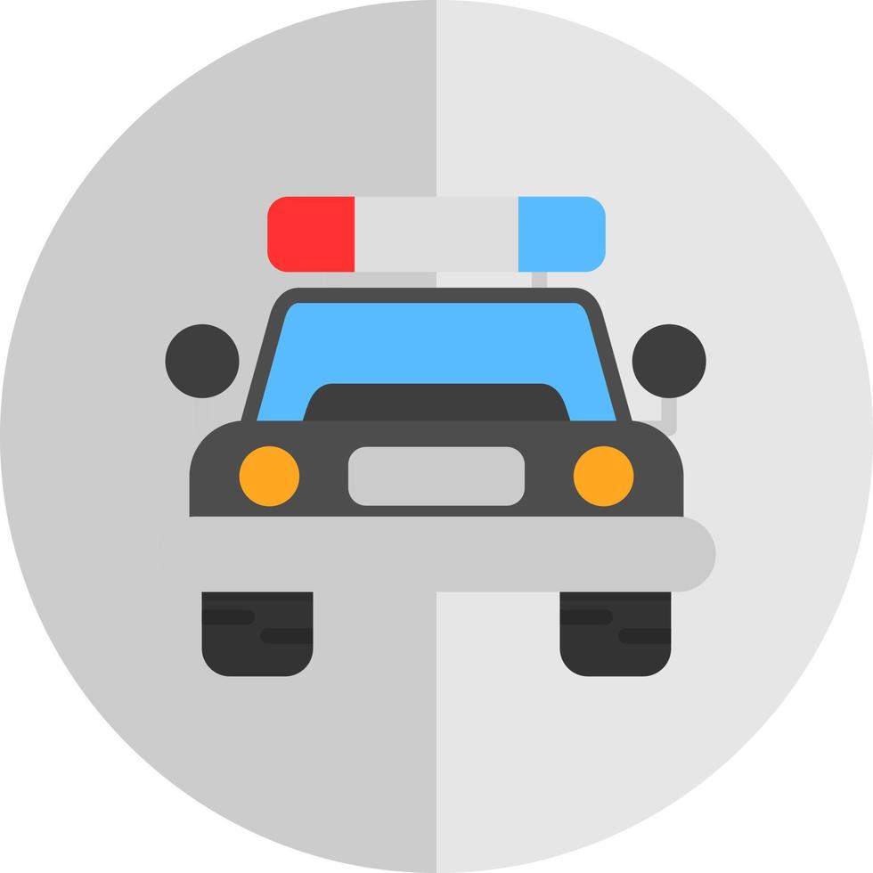 design de ícone de vetor de carro de polícia