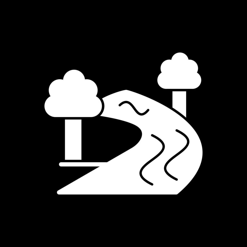 design de ícone de vetor de sinal de rio