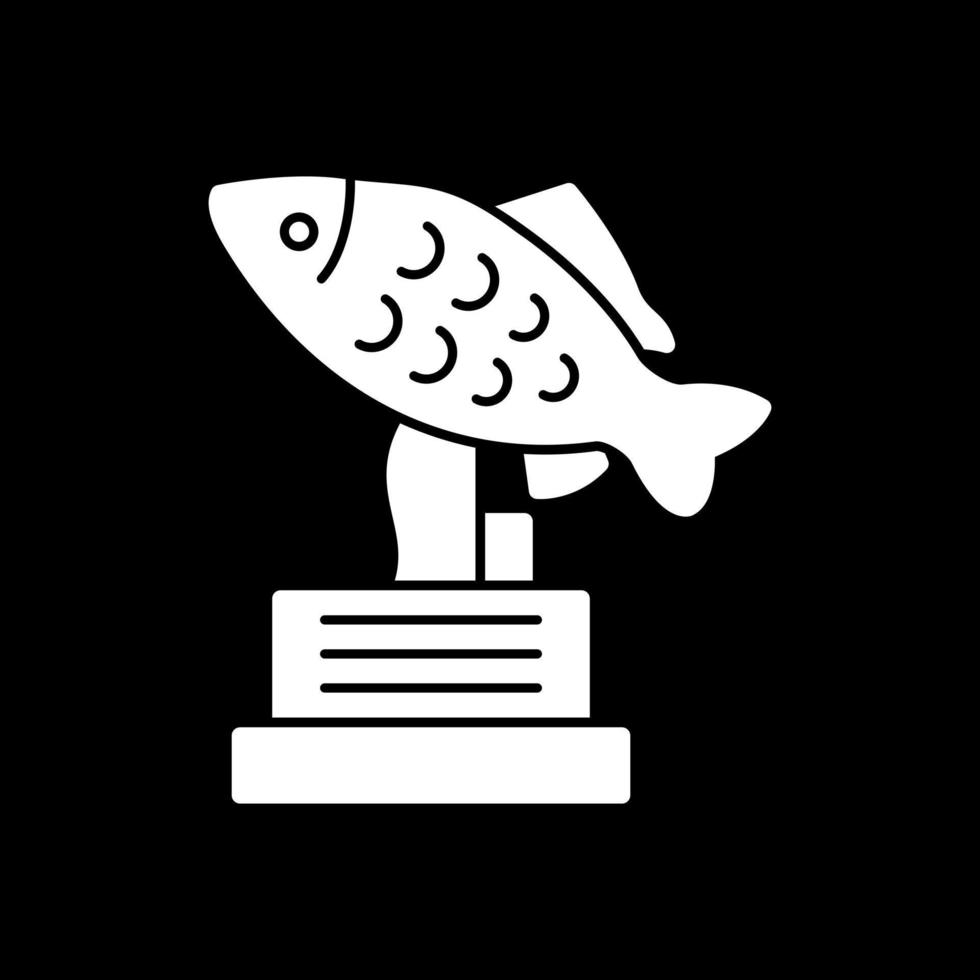 design de ícone de vetor de troféu de pesca