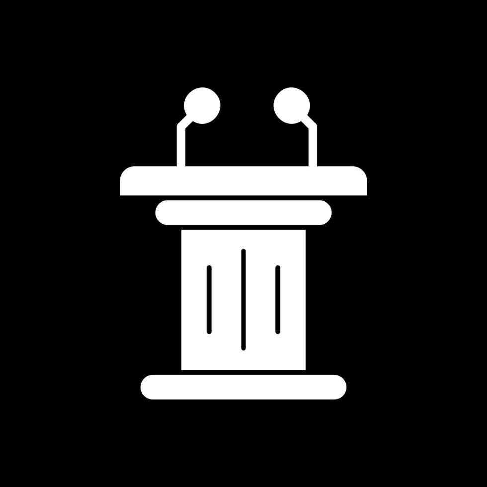 design de ícone de vetor de tribuna
