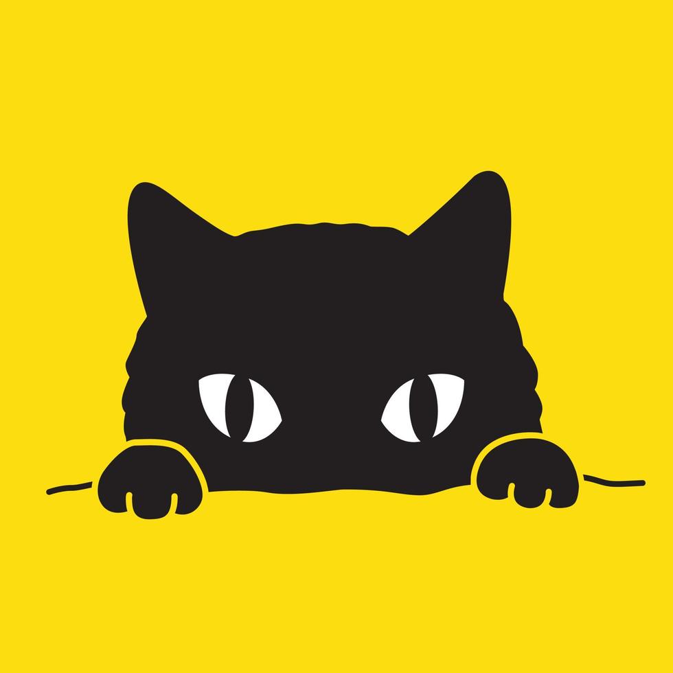 gato vetor logotipo ícone personagem gatinho ilustração desenho animado rabisco grampo arte