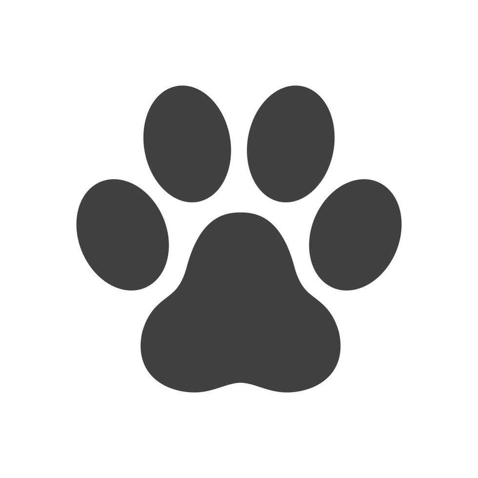 pata ícone cachorro pata gato pata logotipo pegada vetor ilustração