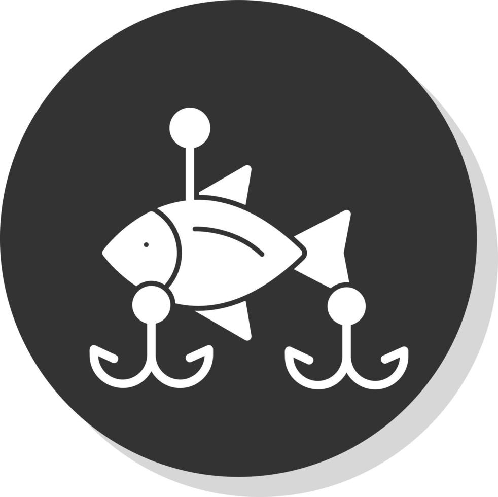 design de ícone de vetor de iscas de pesca