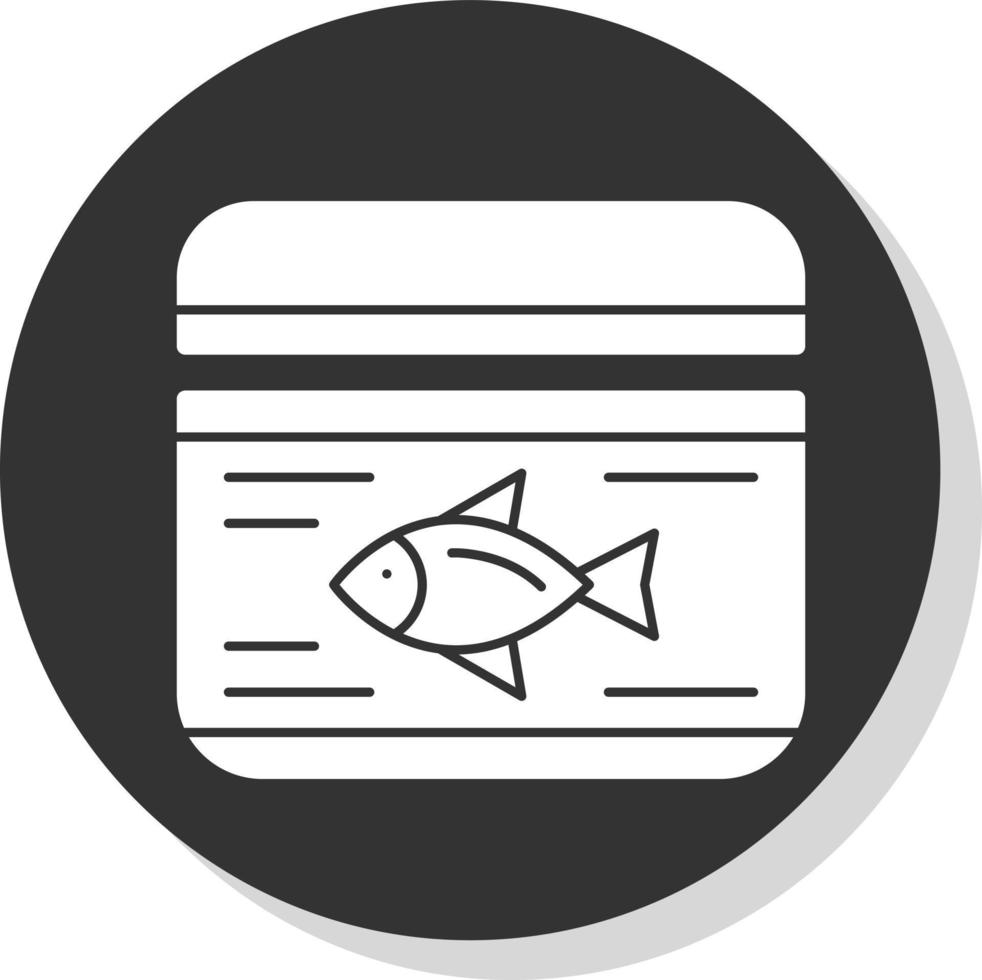 design de ícone vetorial de lata de atum vetor