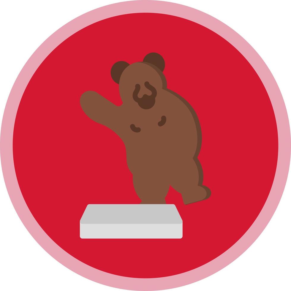 design de ícone de vetor de urso