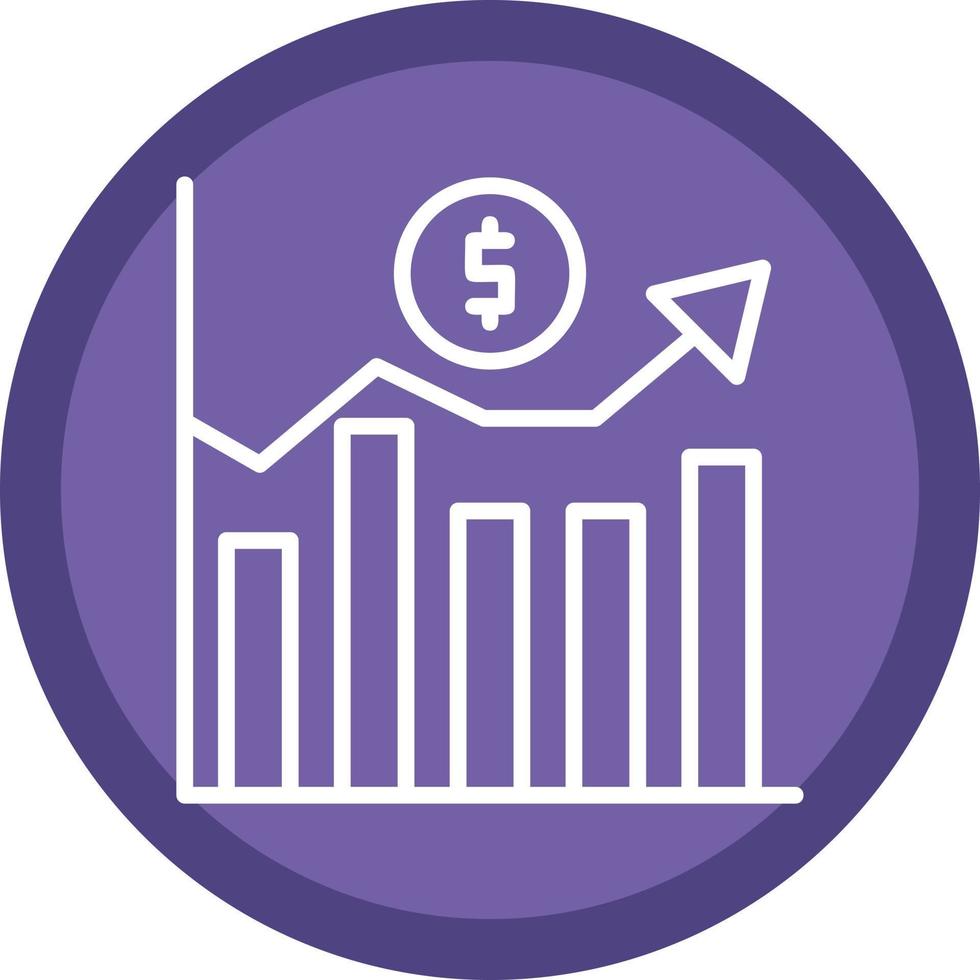 design de ícone de vetor de flutuação de mercado