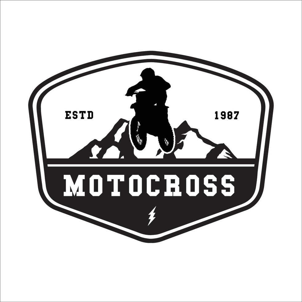 vetor conjunto motocross logotipo coleção