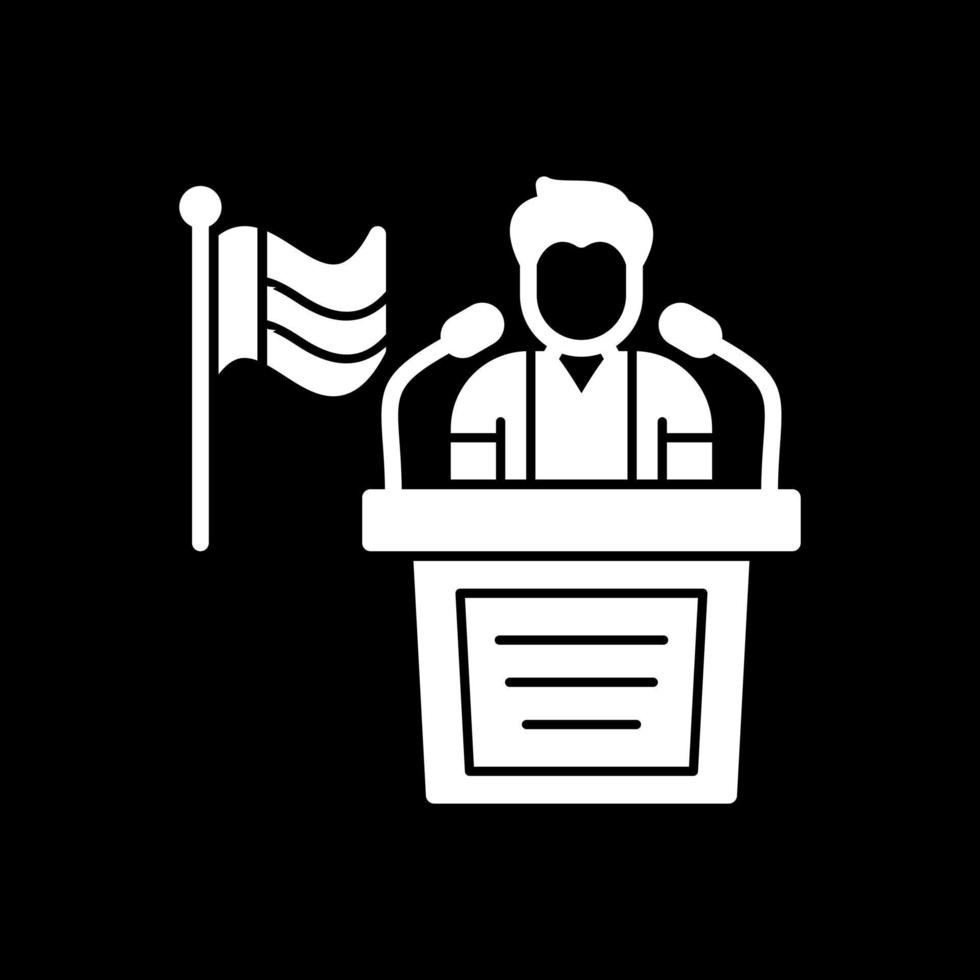 design de ícone de vetor de político