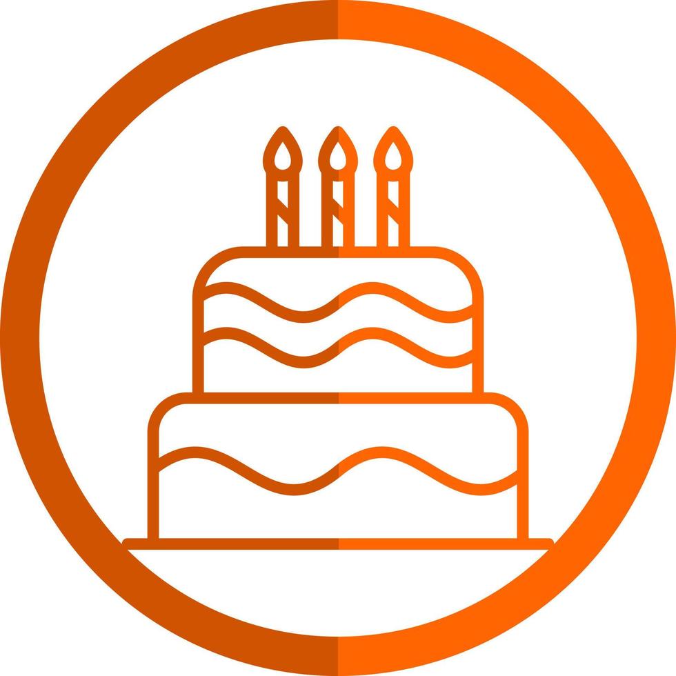 design de ícone de vetor de bolo
