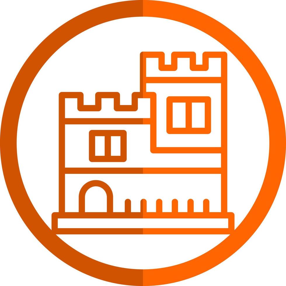 design de ícone de vetor de castelo