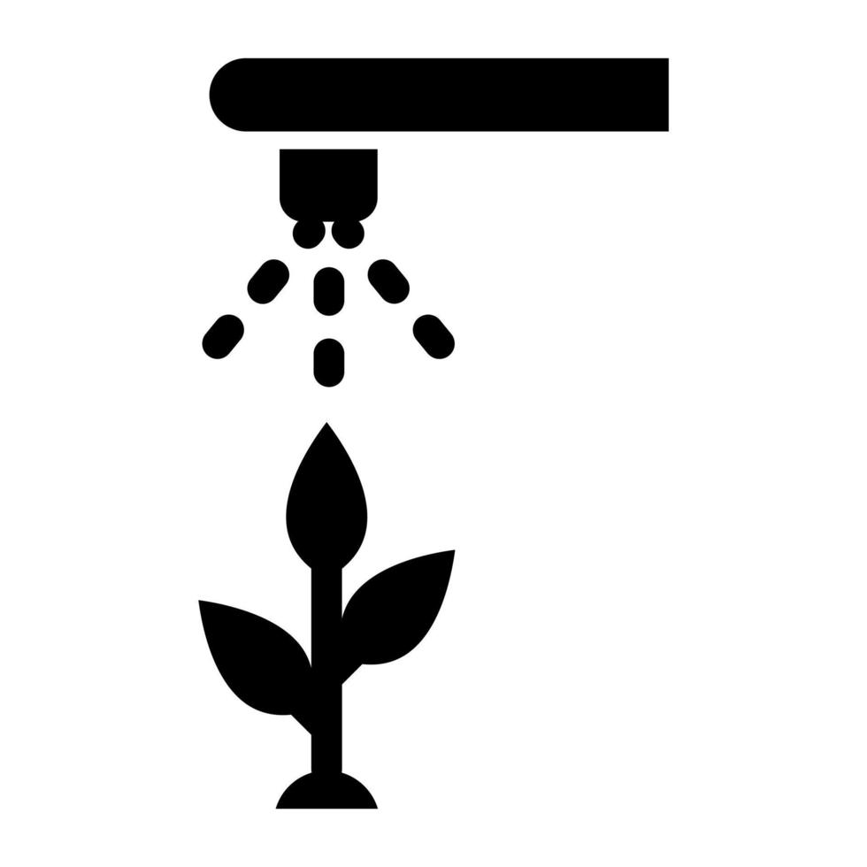 estilo de ícone de irrigação vetor