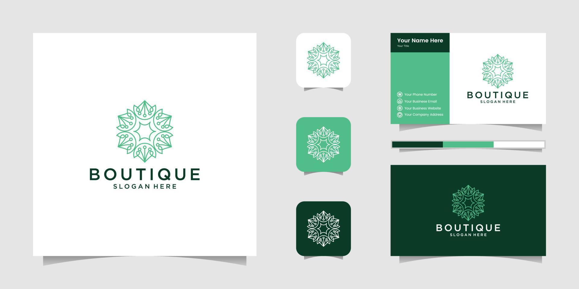 vetor de design de logotipo boutique