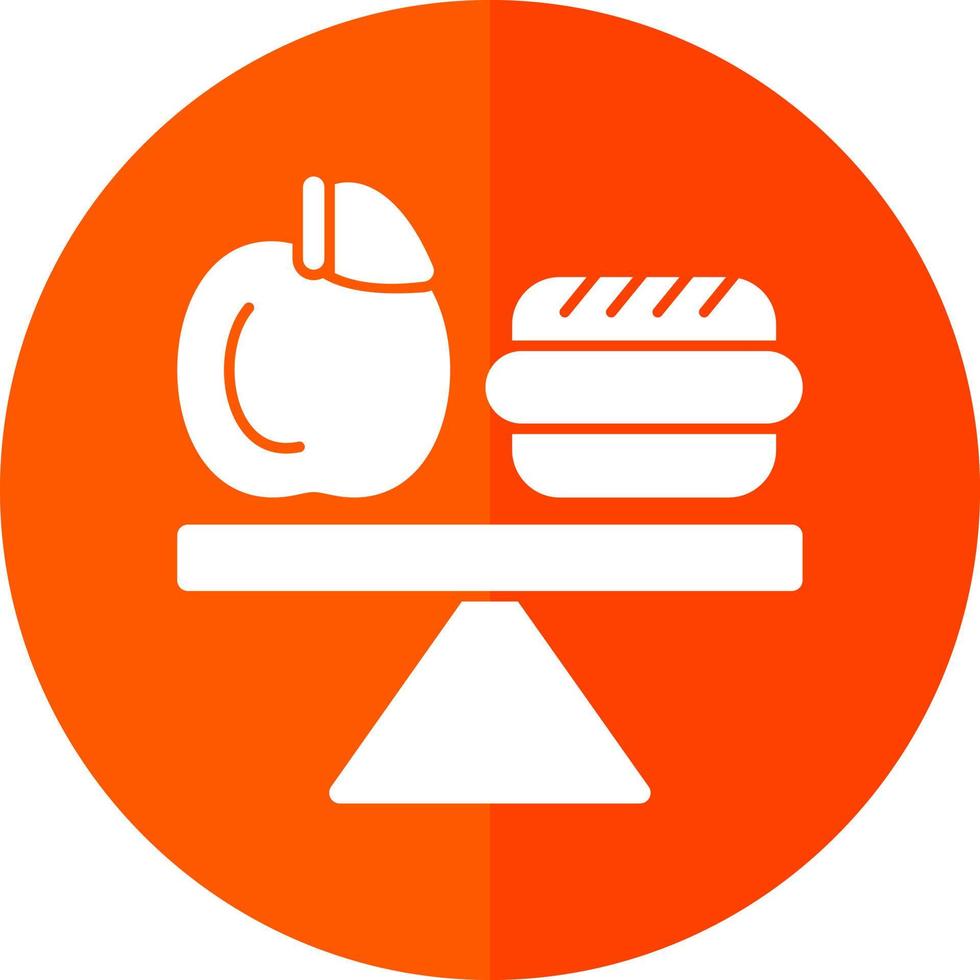 design de ícone de vetor de dieta balanceada