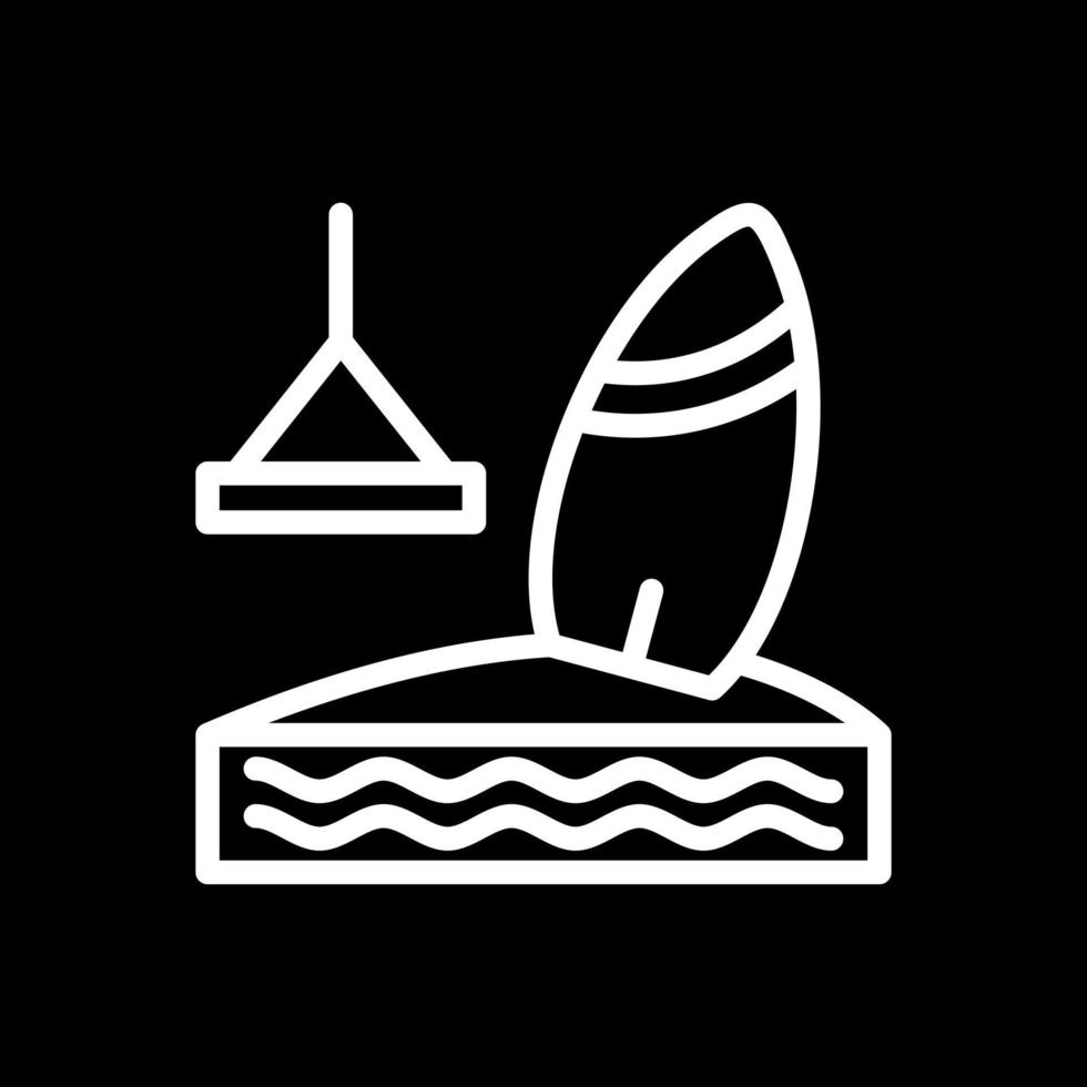 design de ícone vetorial de wakeboard vetor