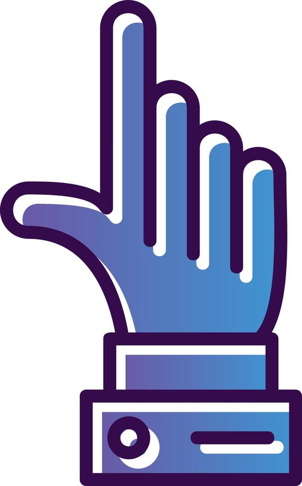 design de ícone de vetor de dedo