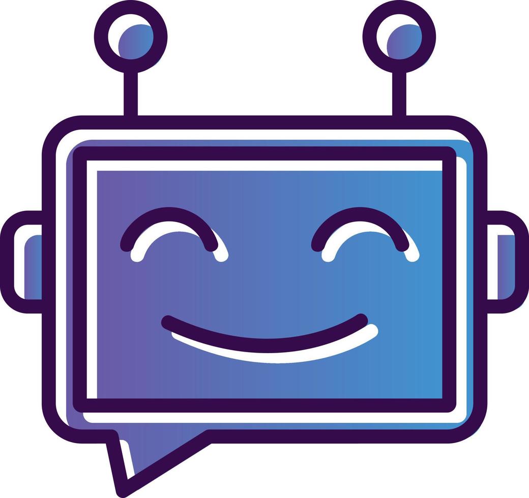design de ícone de vetor de chatbot