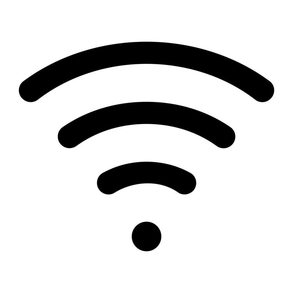 estilo de ícone wi-fi vetor
