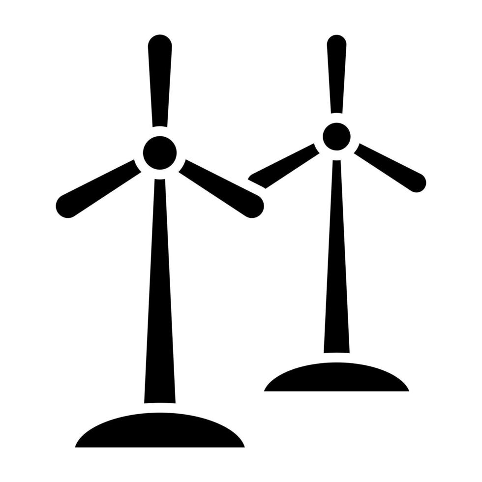 moinhos de vento ícone estilo vetor