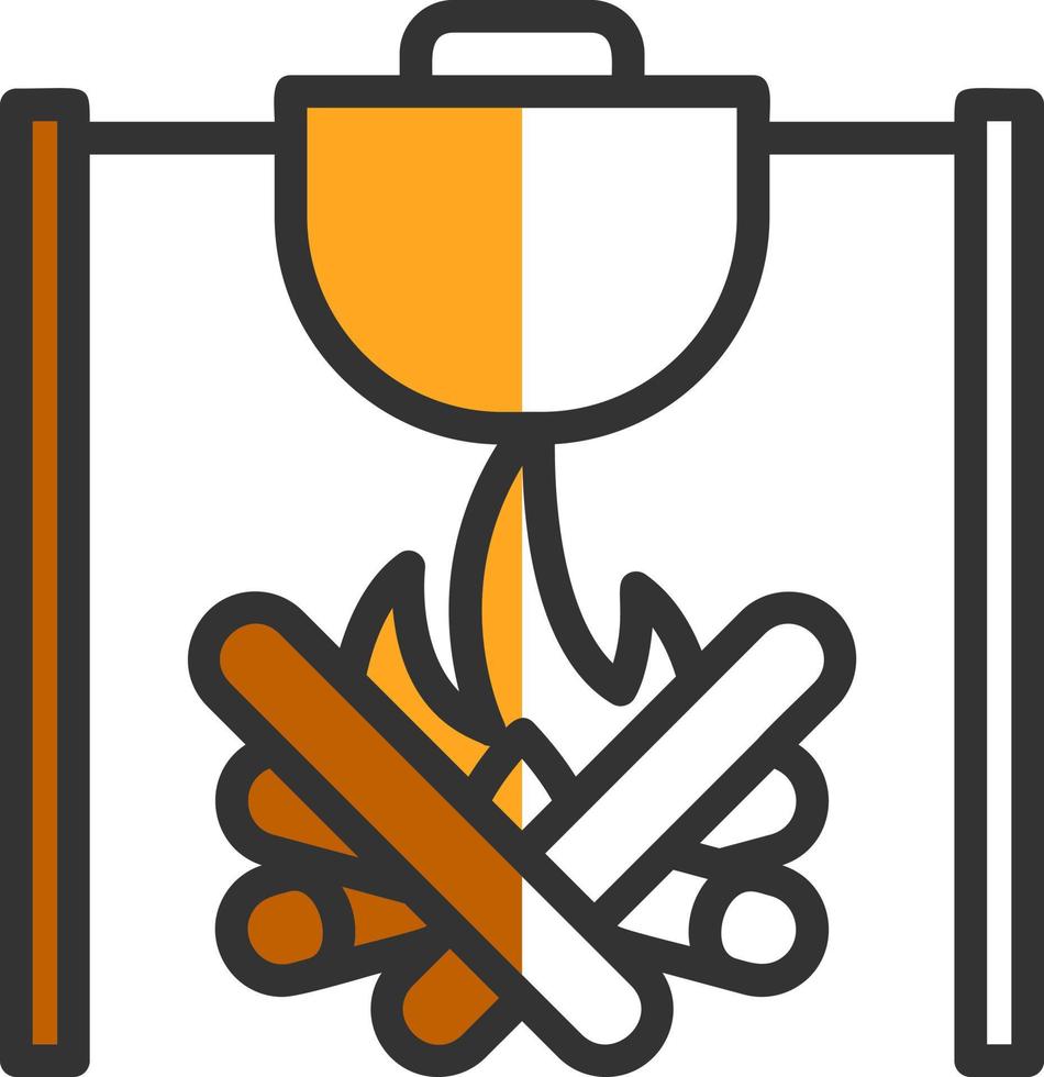 design de ícone de vetor de refeição ao ar livre