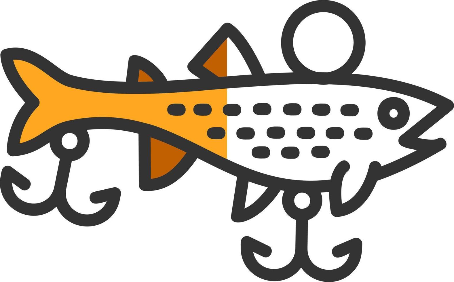 design de ícone de vetor de iscas de pesca