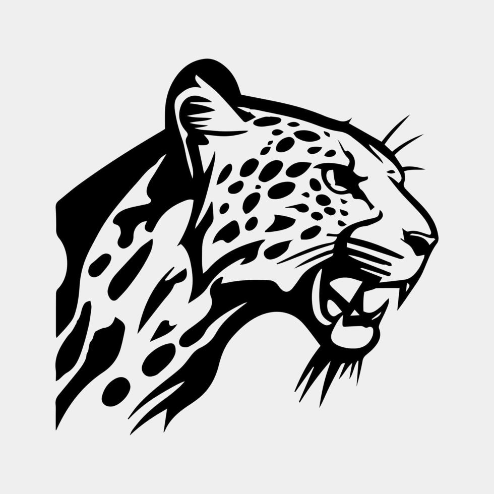 leopardo logotipo vetor ilustração Projeto