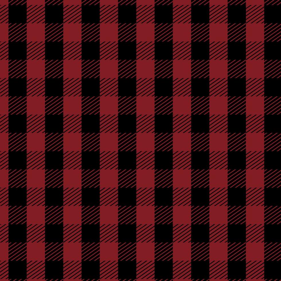 padrão sem emenda xadrez de tartan tecido escocês vermelho e branco. vetor