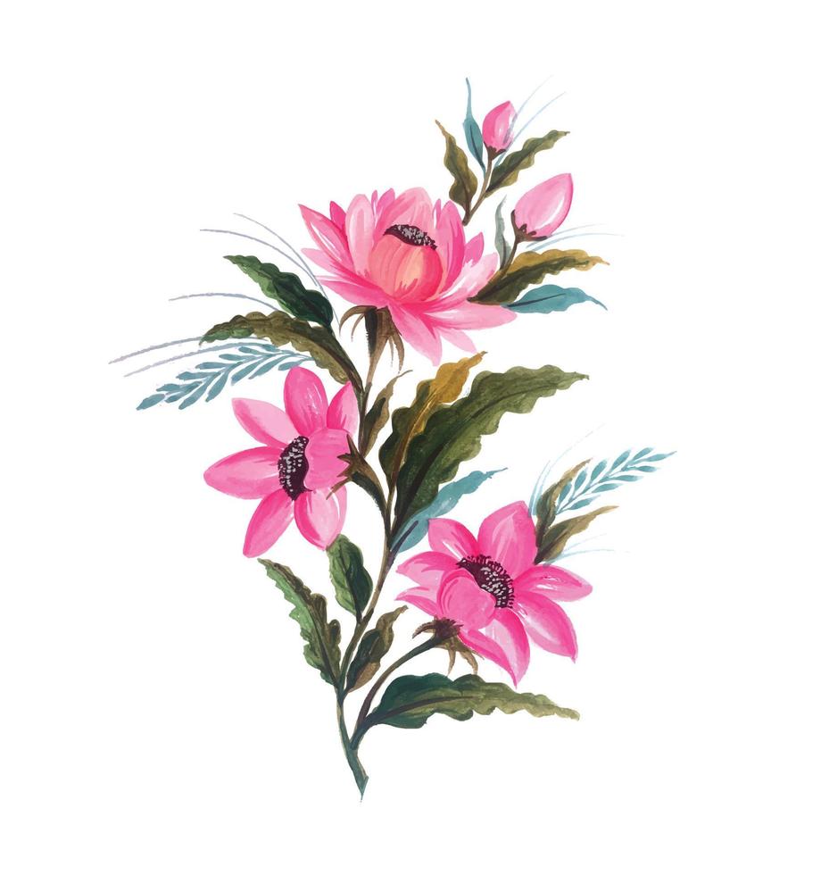 lindo vetor floral ilustração