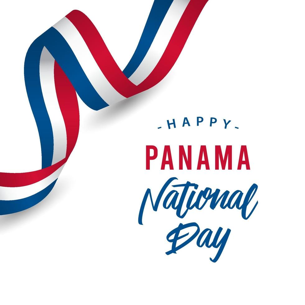 feliz dia nacional do panamá ilustração de design de modelo vetorial vetor