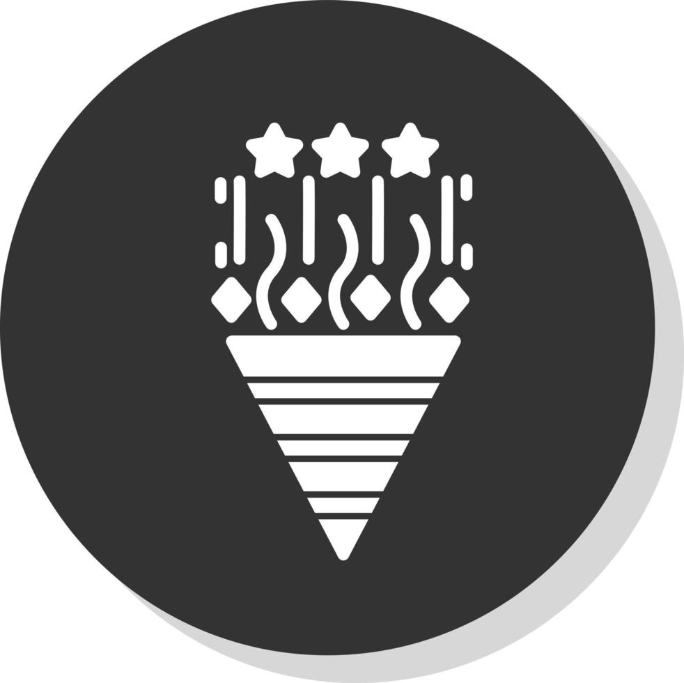 design de ícone de vetor de confete