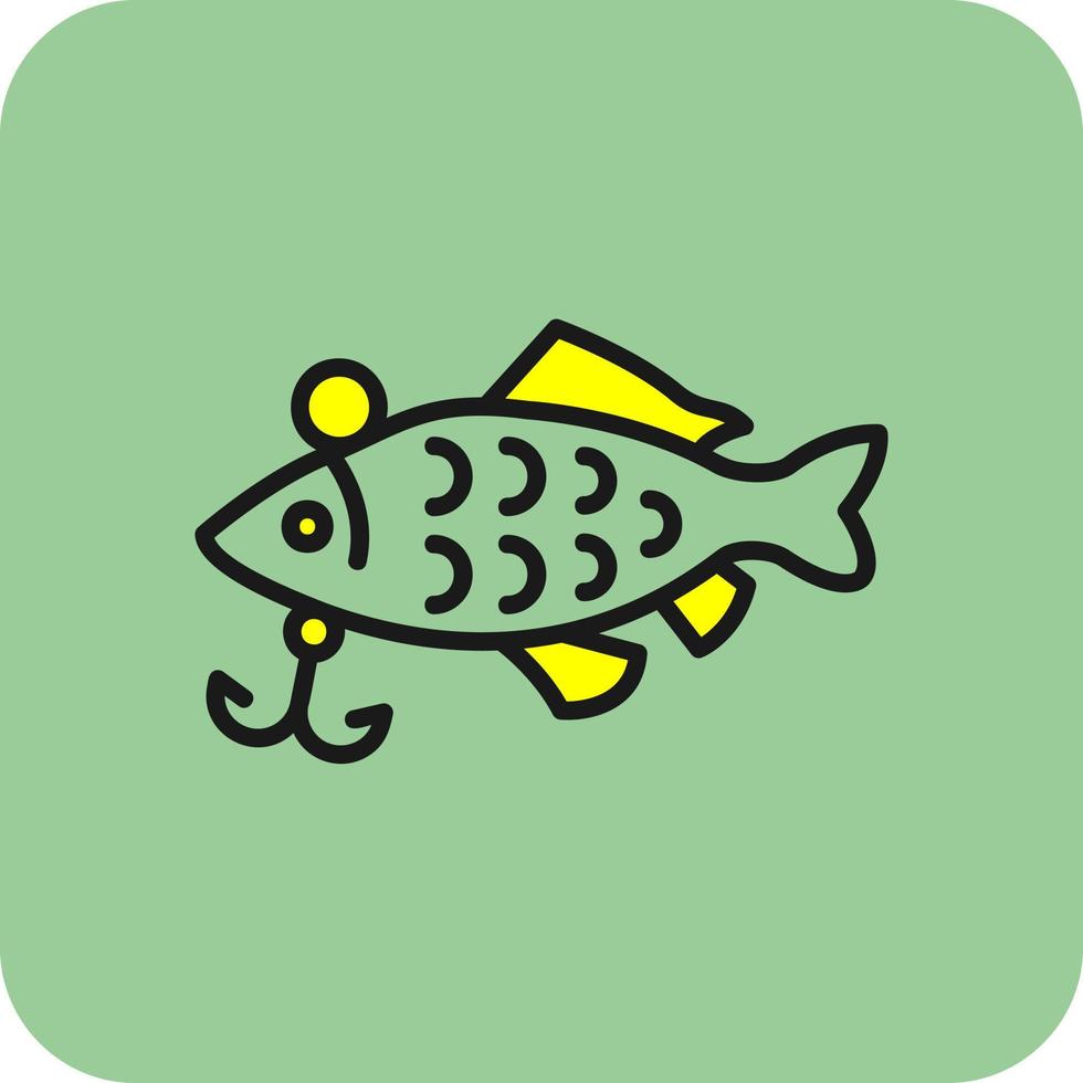 design de ícone de vetor de iscas de pesca