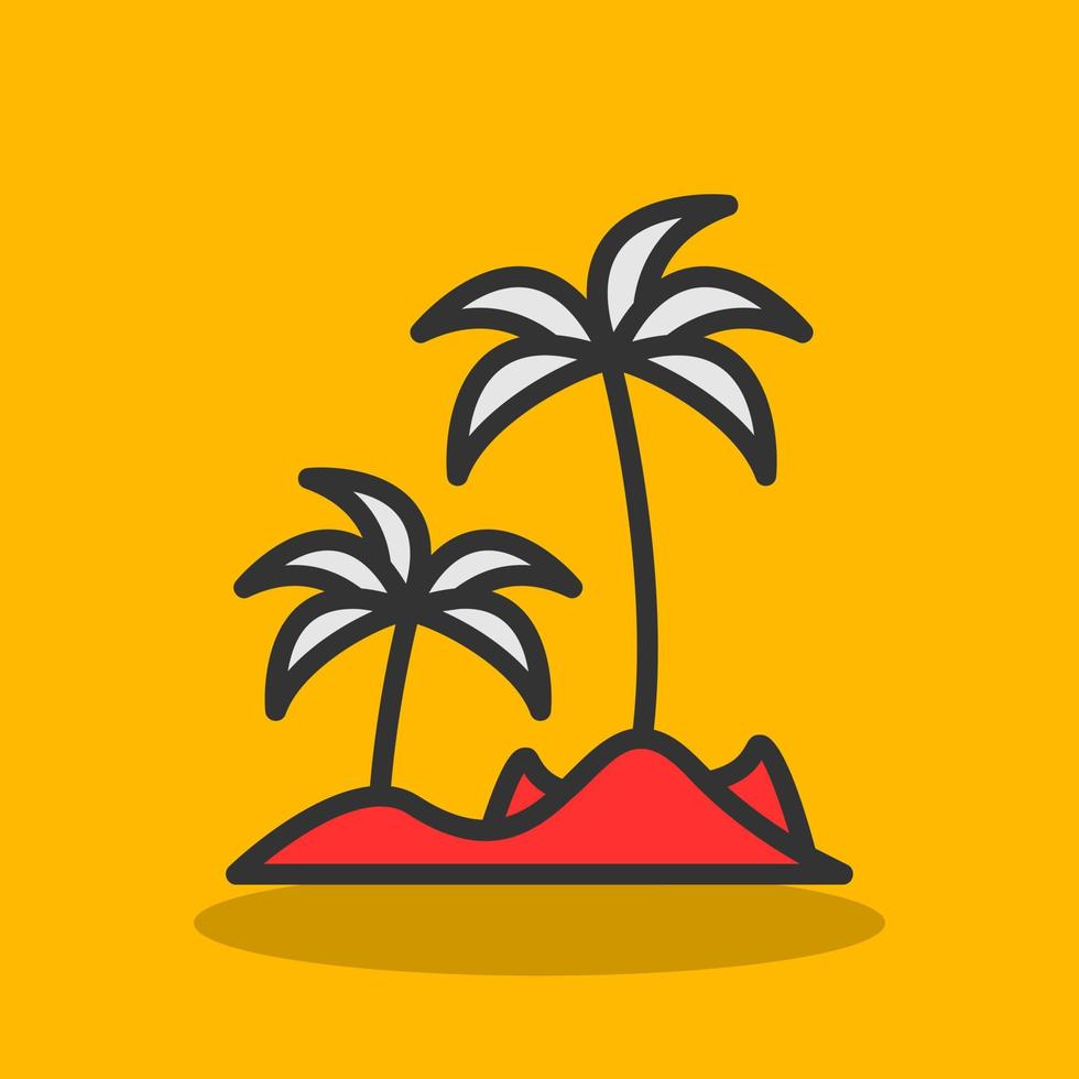 design de ícone de vetor de ilha