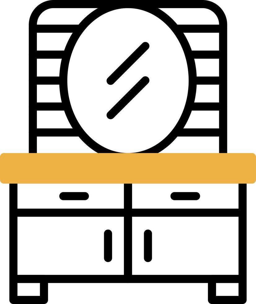 design de ícone de vetor de cômoda