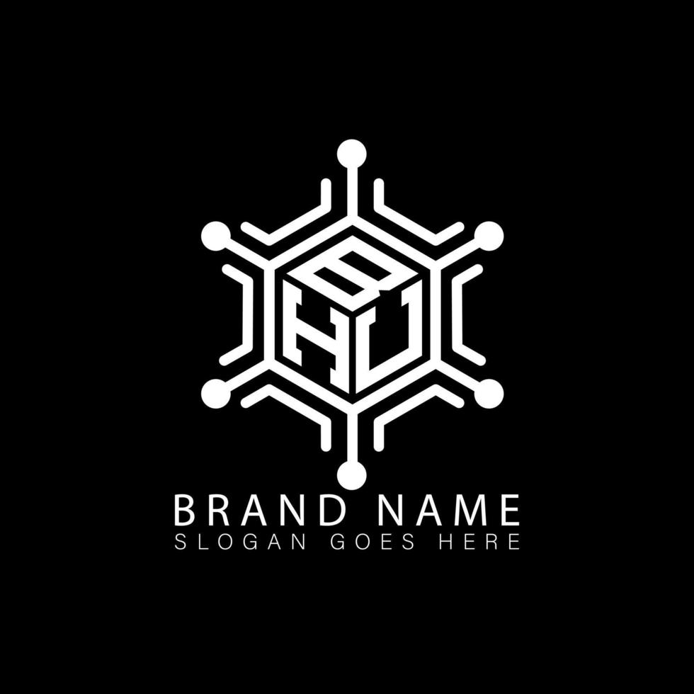 bhu criativo tecnologia monograma iniciais carta logotipo conceito. aoe único moderno plano abstrato vetor polígono forma carta logotipo.