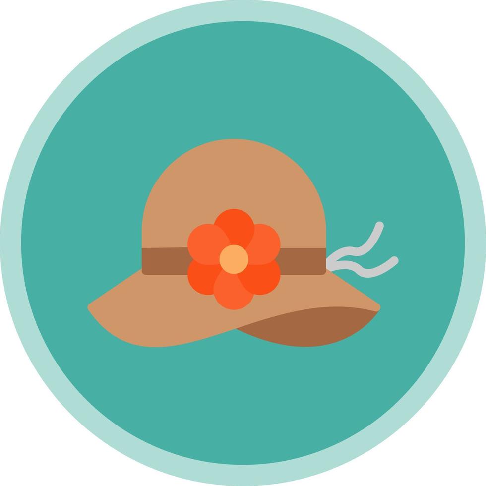 design de ícone de vetor de chapéu pamela
