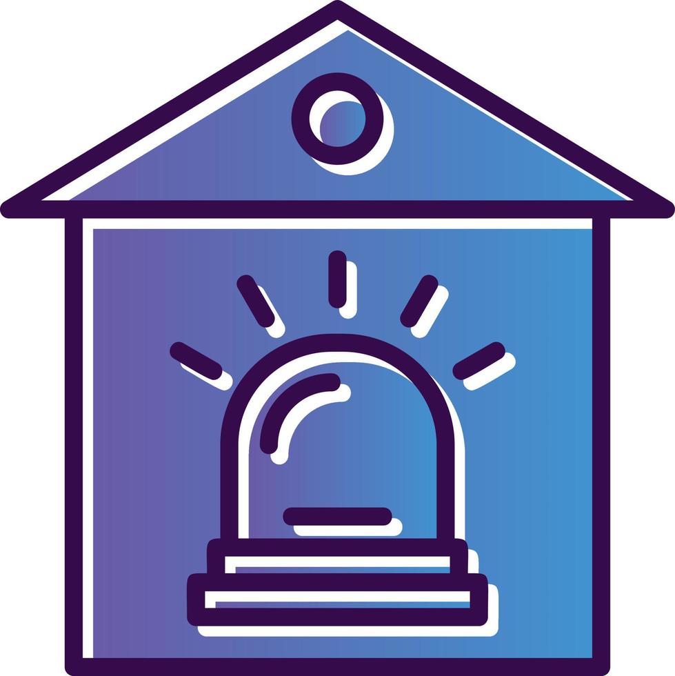 design de ícone de vetor de alarme de segurança