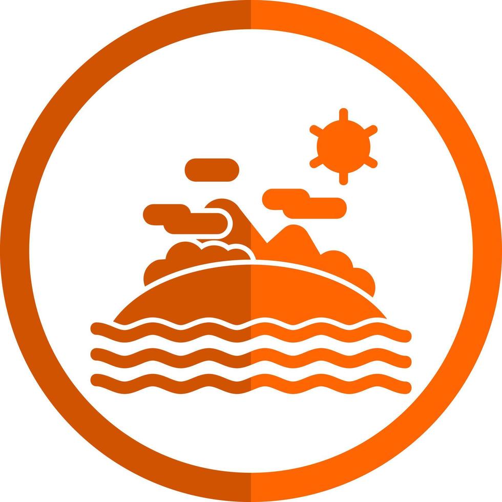 design de ícone de vetor de ilha