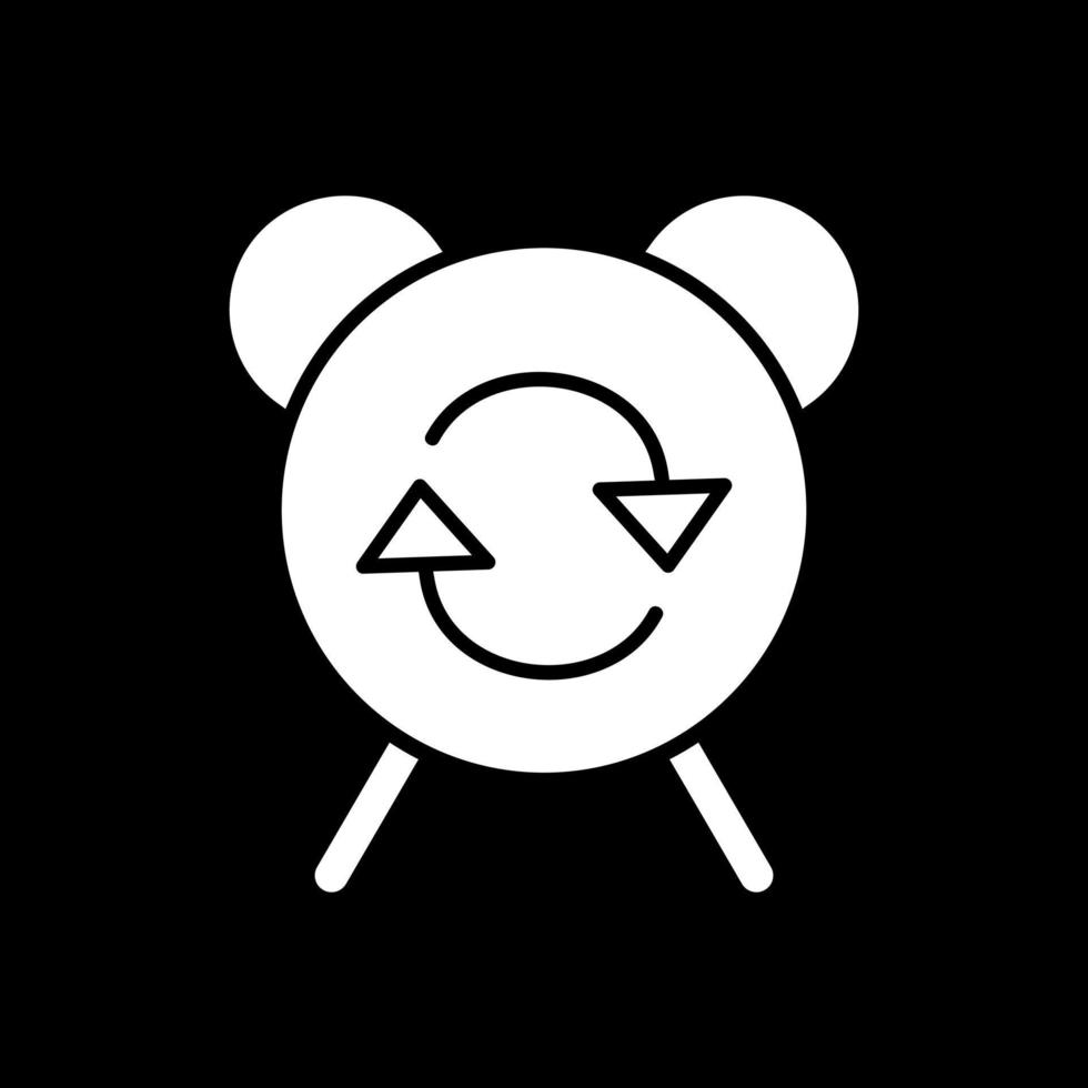 design de ícone de vetor de repetição de alarme