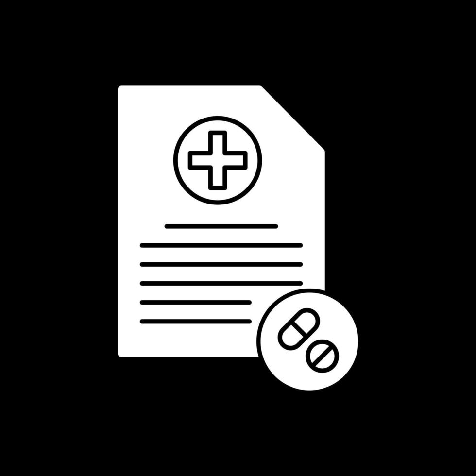 design de ícone de vetor de prescrição