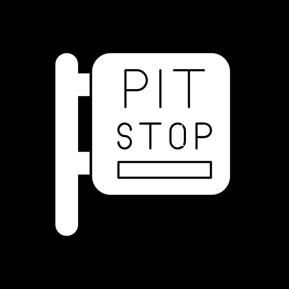 design de ícone vetorial de pit stop vetor