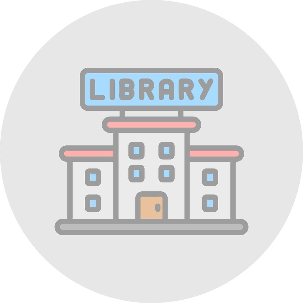 design de ícone de vetor de biblioteca